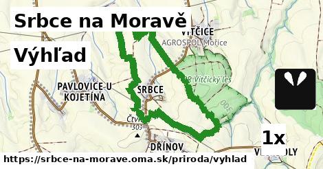 výhľad v Srbce na Moravě