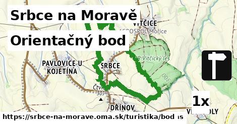 orientačný bod v Srbce na Moravě