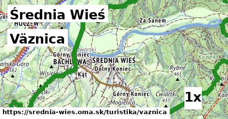 Väznica, Średnia Wieś