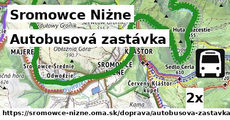 Autobusová zastávka, Sromowce Niżne