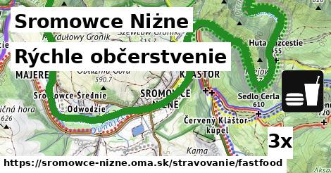 rýchle občerstvenie v Sromowce Niżne