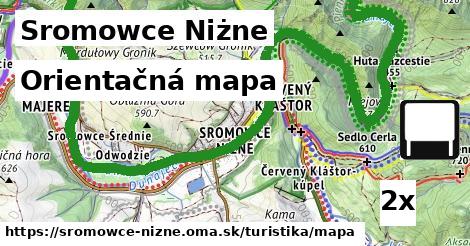 Orientačná mapa, Sromowce Niżne