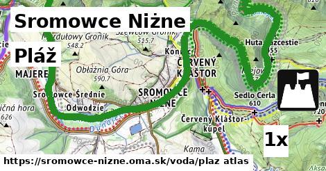 pláž v Sromowce Niżne