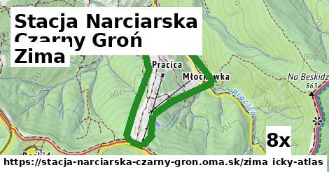 zima v Stacja Narciarska Czarny Groń