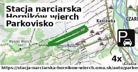 Parkovisko, Stacja narciarska Horników wierch