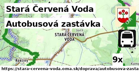 Autobusová zastávka, Stará Červená Voda