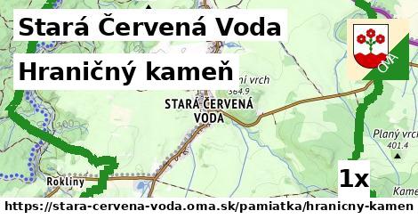Hraničný kameň, Stará Červená Voda