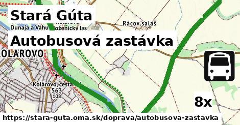 Autobusová zastávka, Stará Gúta