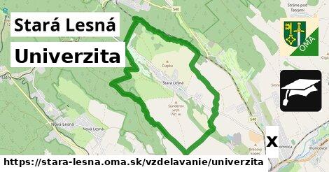 Univerzita, Stará Lesná