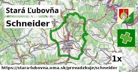 Schneider v Stará Ľubovňa