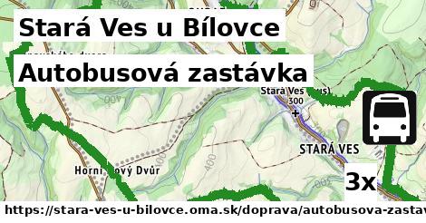 autobusová zastávka v Stará Ves u Bílovce