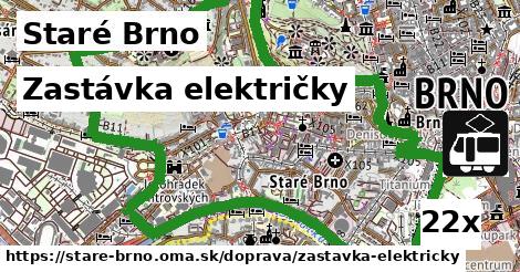 Zastávka električky, Staré Brno