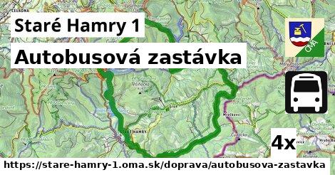autobusová zastávka v Staré Hamry 1