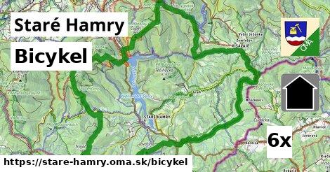 bicykel v Staré Hamry