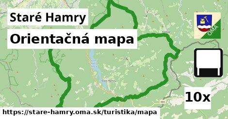 Orientačná mapa, Staré Hamry