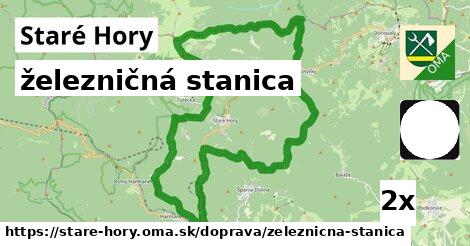 železničná stanica, Staré Hory