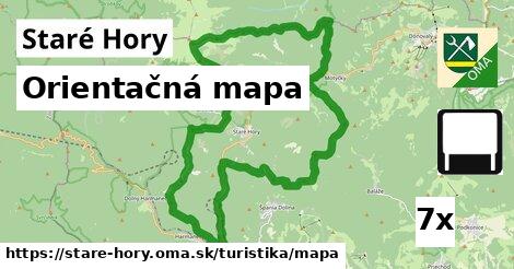 orientačná mapa v Staré Hory