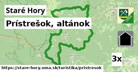 Prístrešok, altánok, Staré Hory