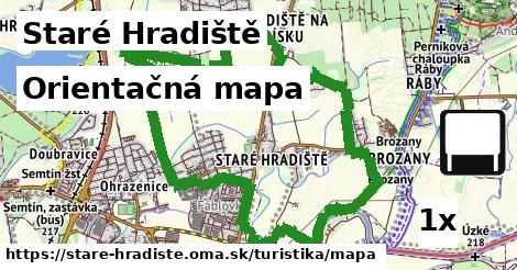 Orientačná mapa, Staré Hradiště