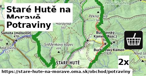 potraviny v Staré Hutě na Moravě