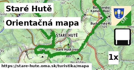 Orientačná mapa, Staré Hutě