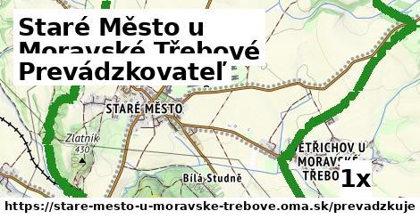 prevádzkovateľ v Staré Město u Moravské Třebové