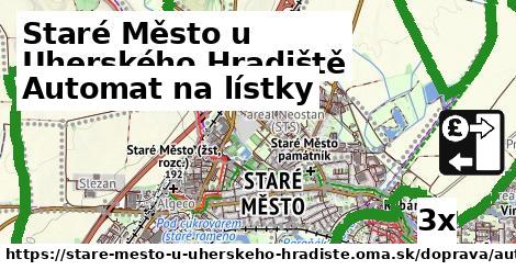 Automat na lístky, Staré Město u Uherského Hradiště