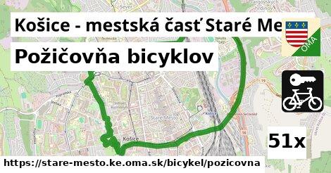 Požičovňa bicyklov, Košice - mestská časť Staré Mesto