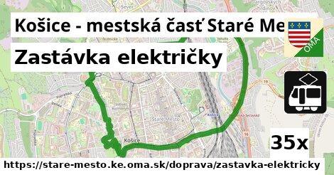 Zastávka električky, Košice - mestská časť Staré Mesto