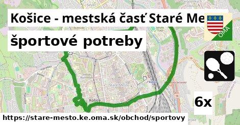 športové potreby, Košice - mestská časť Staré Mesto