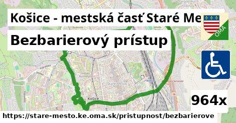 Bezbarierový prístup, Košice - mestská časť Staré Mesto