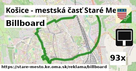 Billboard, Košice - mestská časť Staré Mesto