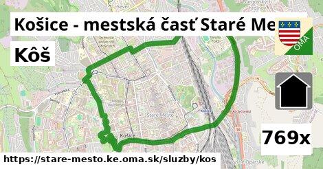 kôš v Košice - mestská časť Staré Mesto