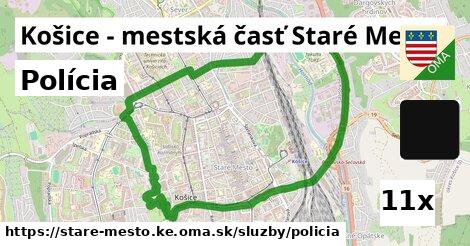 Polícia, Košice - mestská časť Staré Mesto