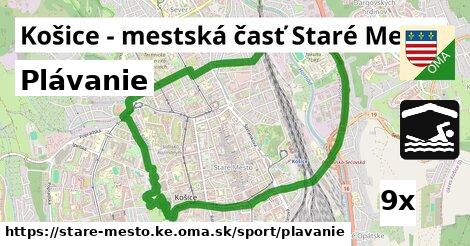 Plávanie, Košice - mestská časť Staré Mesto