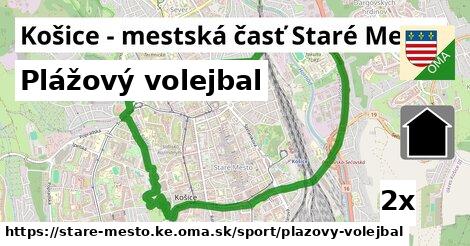 Plážový volejbal, Košice - mestská časť Staré Mesto