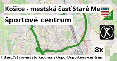 športové centrum, Košice - mestská časť Staré Mesto