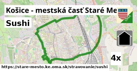 sushi v Košice - mestská časť Staré Mesto