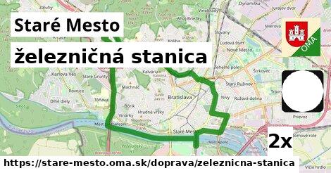 železničná stanica, Staré Mesto