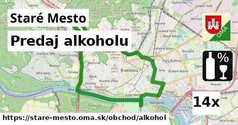 Predaj alkoholu, Staré Mesto