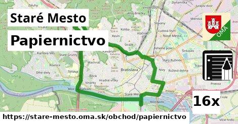 Papiernictvo, Staré Mesto