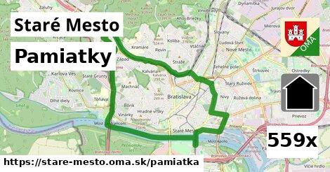 pamiatky v Staré Mesto