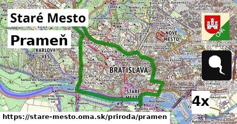 prameň v Staré Mesto