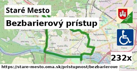 Bezbarierový prístup, Staré Mesto