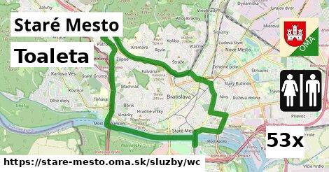 Toaleta, Staré Mesto