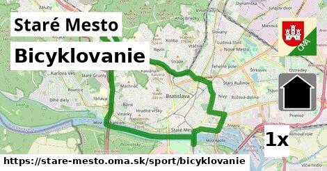 Bicyklovanie, Staré Mesto