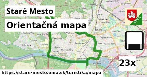 Orientačná mapa, Staré Mesto