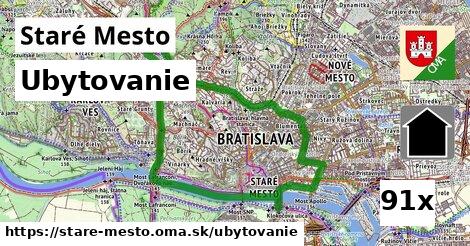 ubytovanie v Staré Mesto