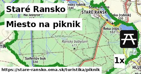 miesto na piknik v Staré Ransko