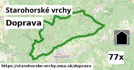 doprava v Starohorské vrchy